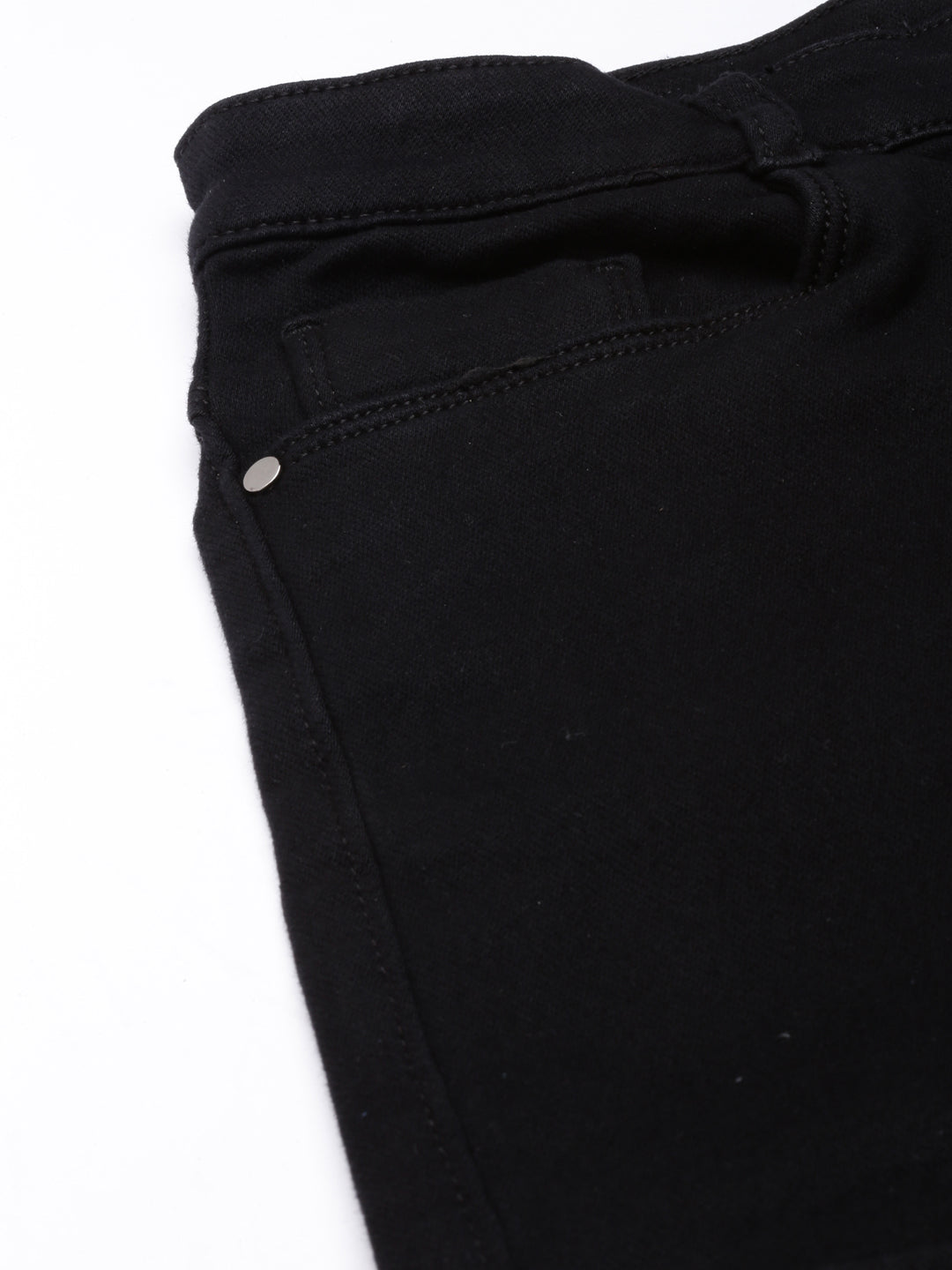 Women's Black Wide Leg Acid Wash Denim Cargo Jeans