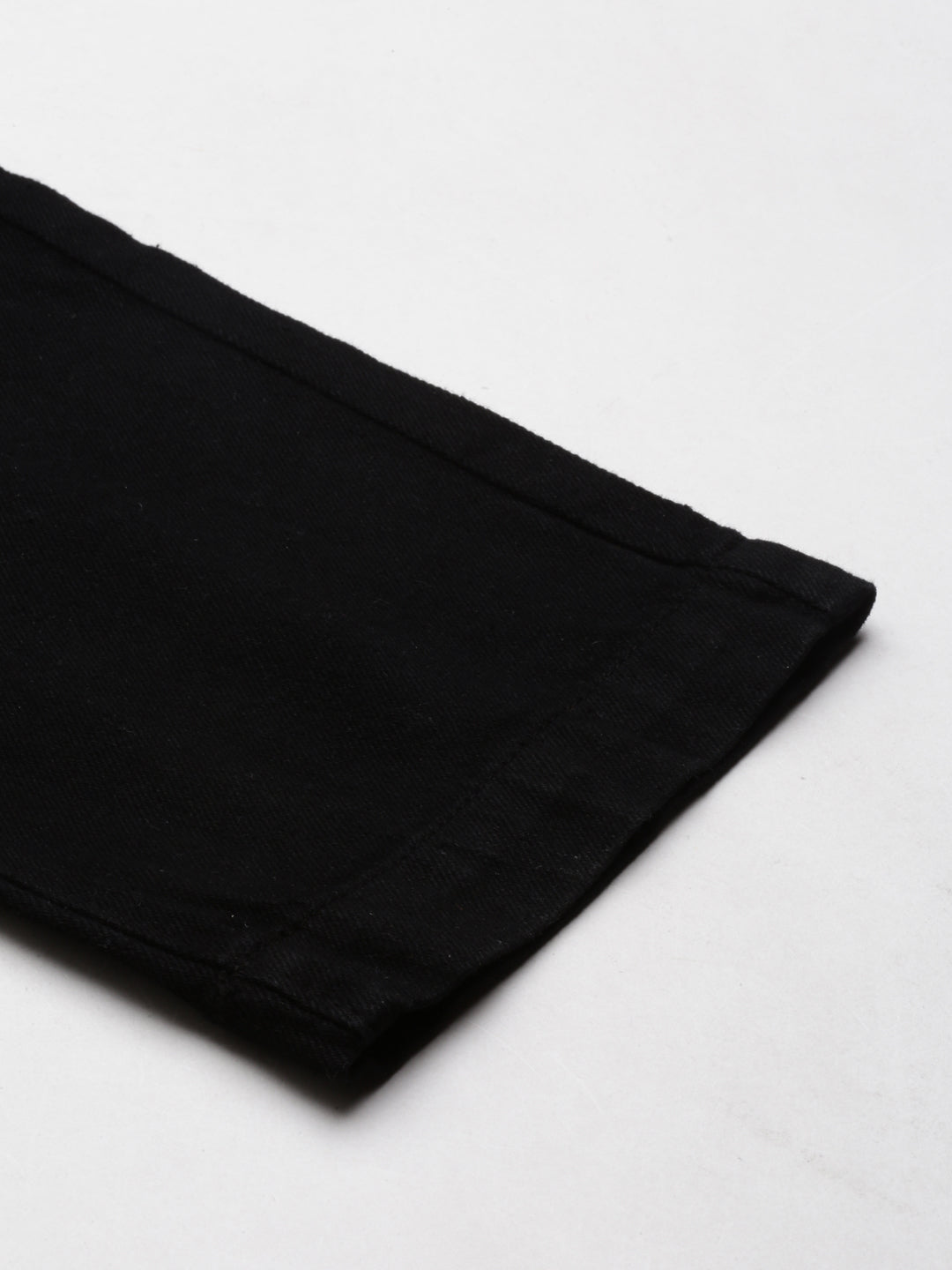 Women's Black Solid Dungaree