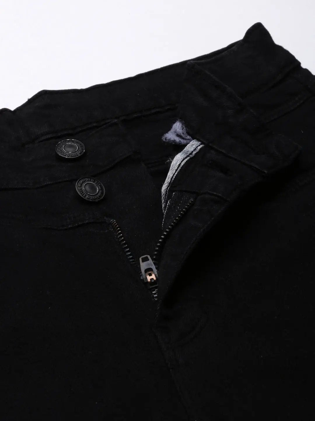 Women's Black Wide Leg Mid-Rise Stretchable Denim Jeans
