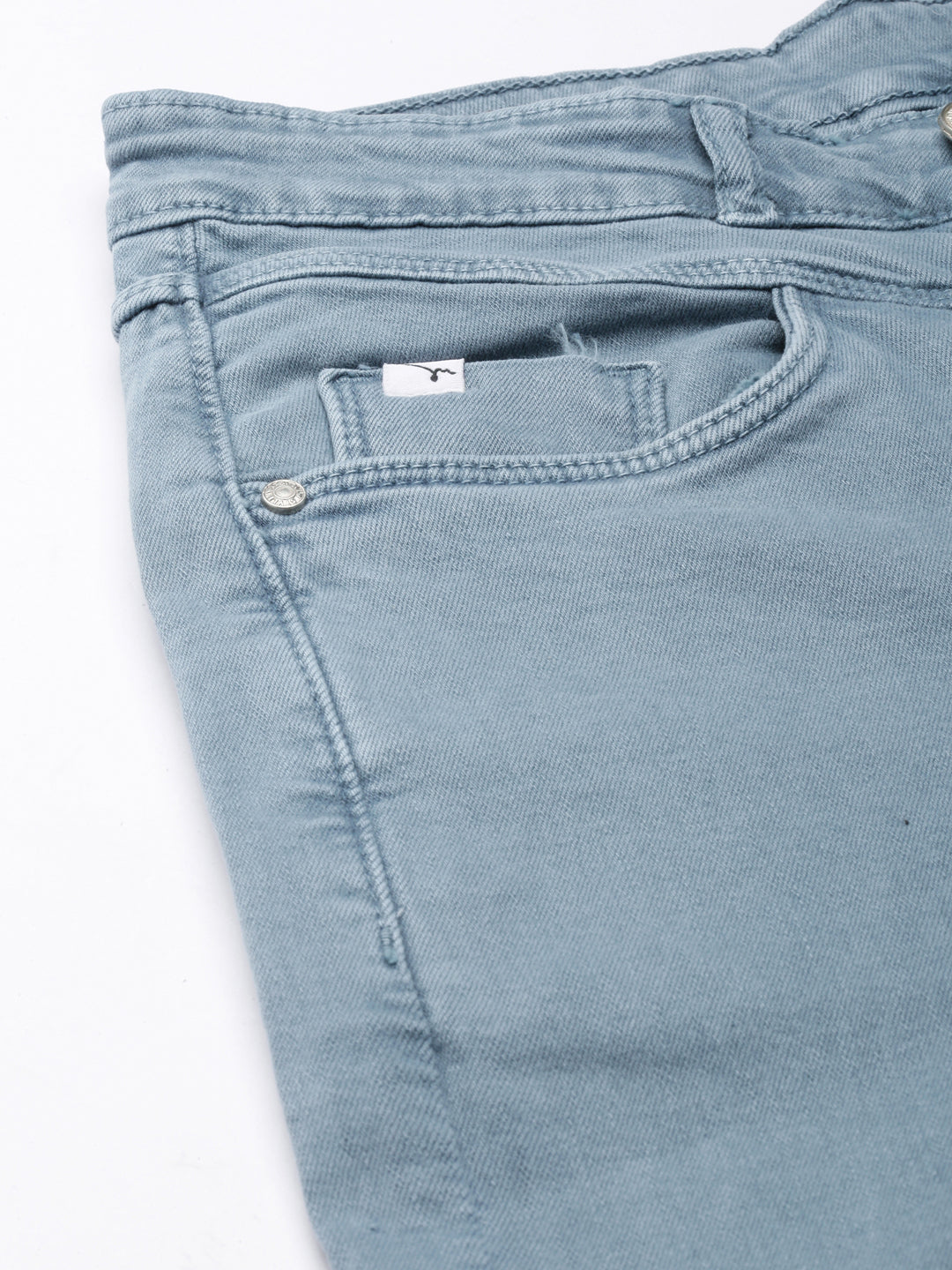 Women's Grey Wide Leg Stretchable Denim Jeans