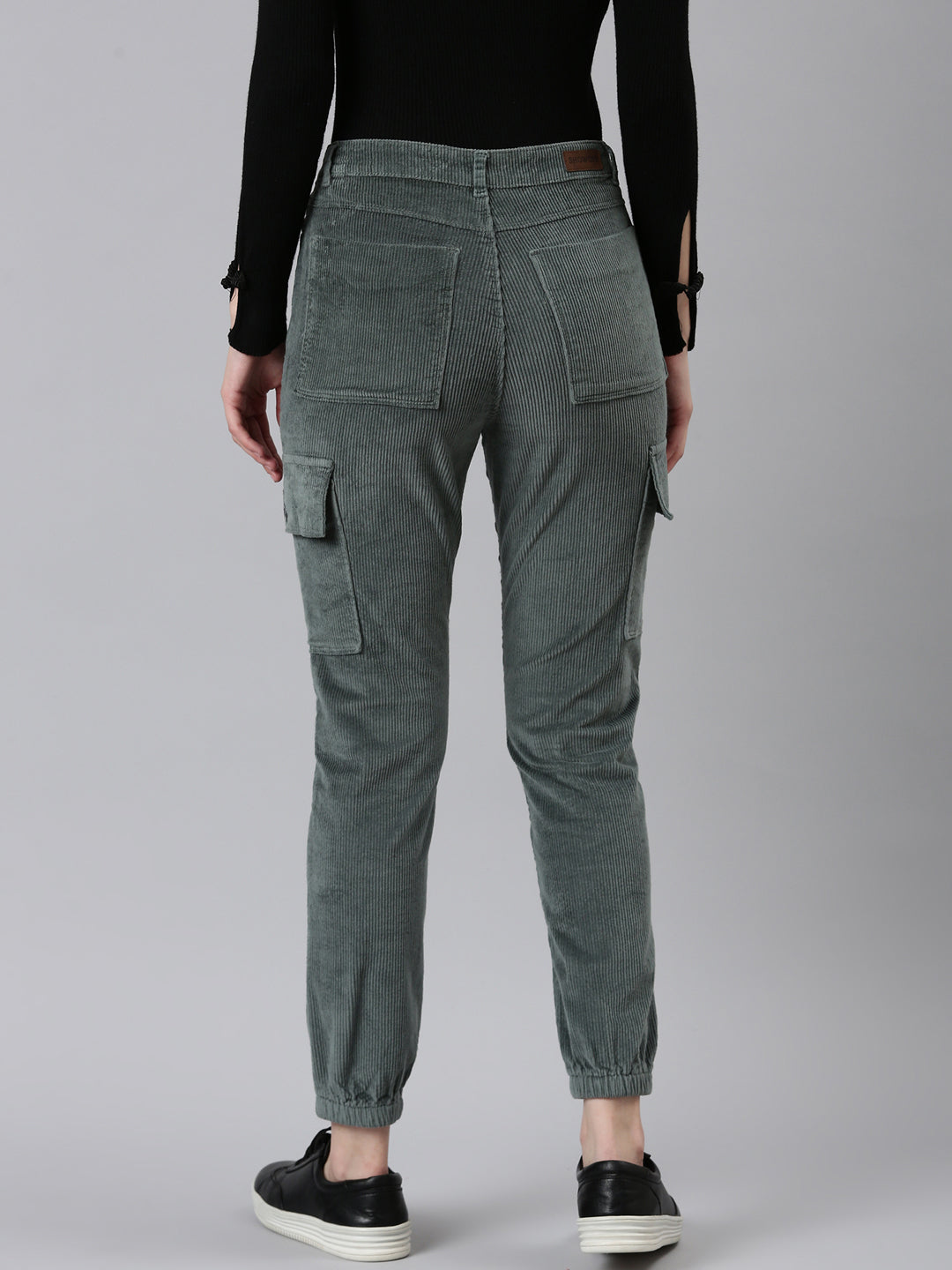 Women Sea Green Solid Joggers