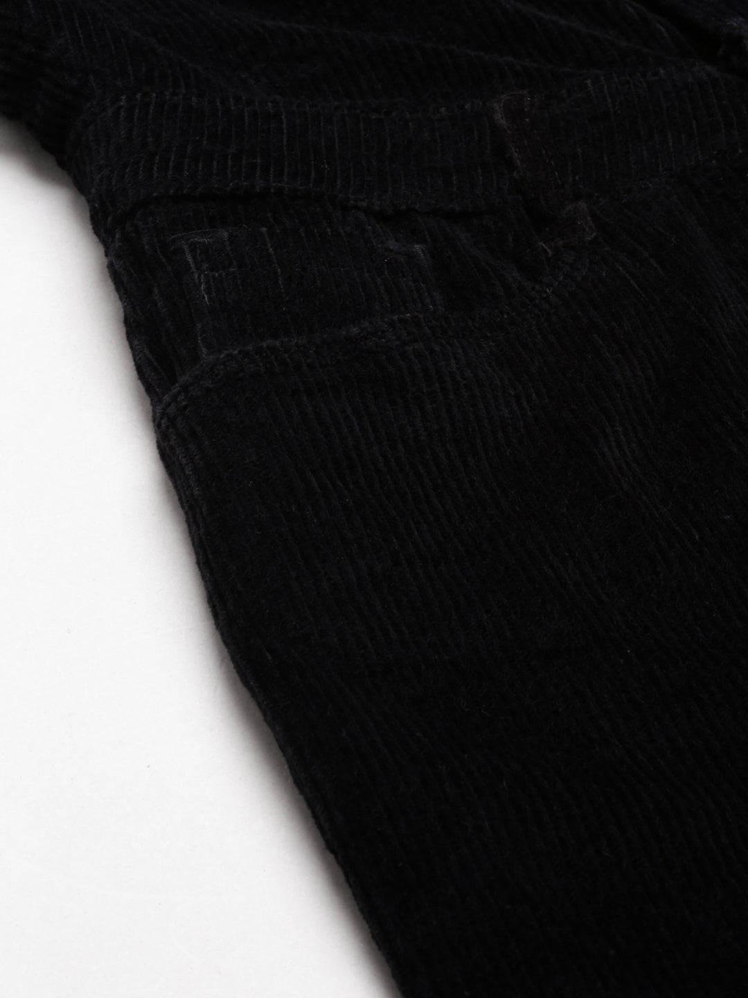 Women's Black Shirt Collar Cotton Basic Jumpsuit