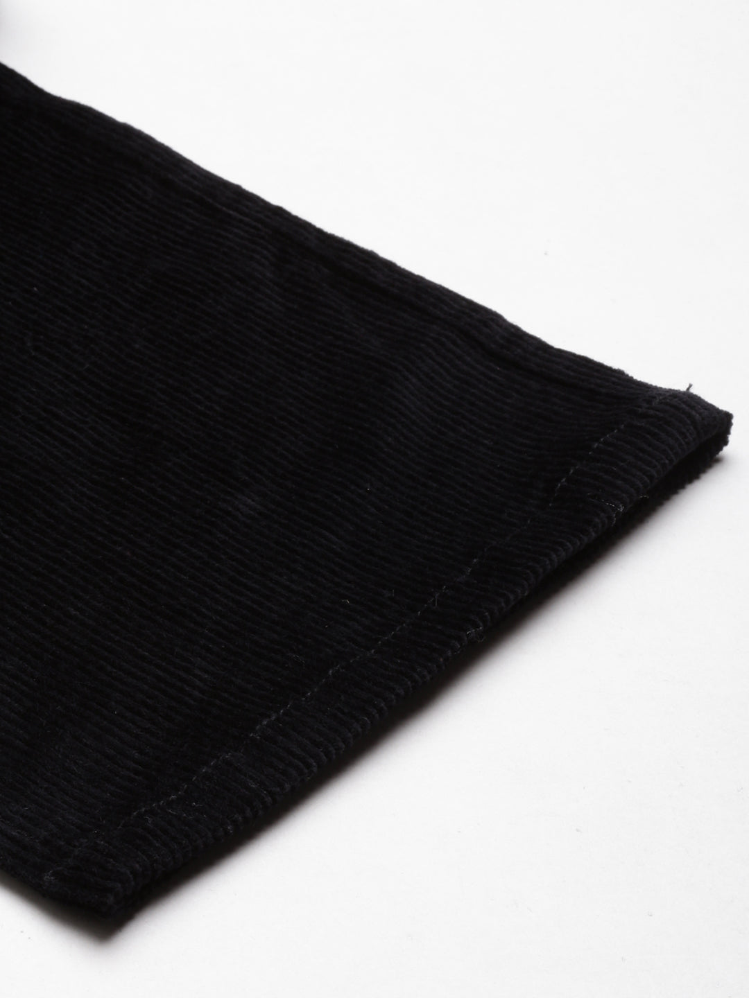 Women's Black Shirt Collar Cotton Basic Jumpsuit