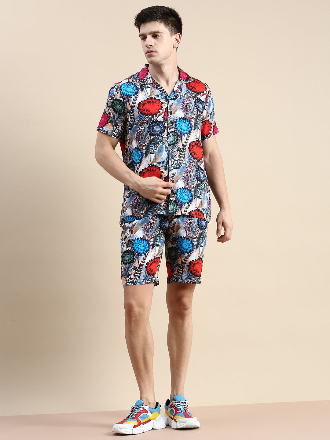 Men Multi Printed Casual Co ord Set