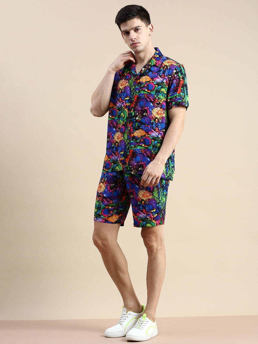 Men Multi Printed Casual Co ord Set