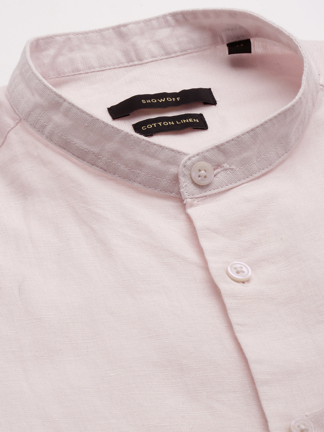 Men's Pink Classic Casual Cotton Shirt