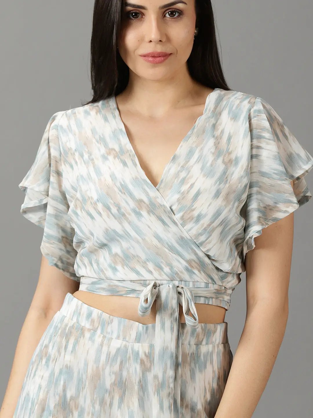 Women's White Printed Co-Ords Set