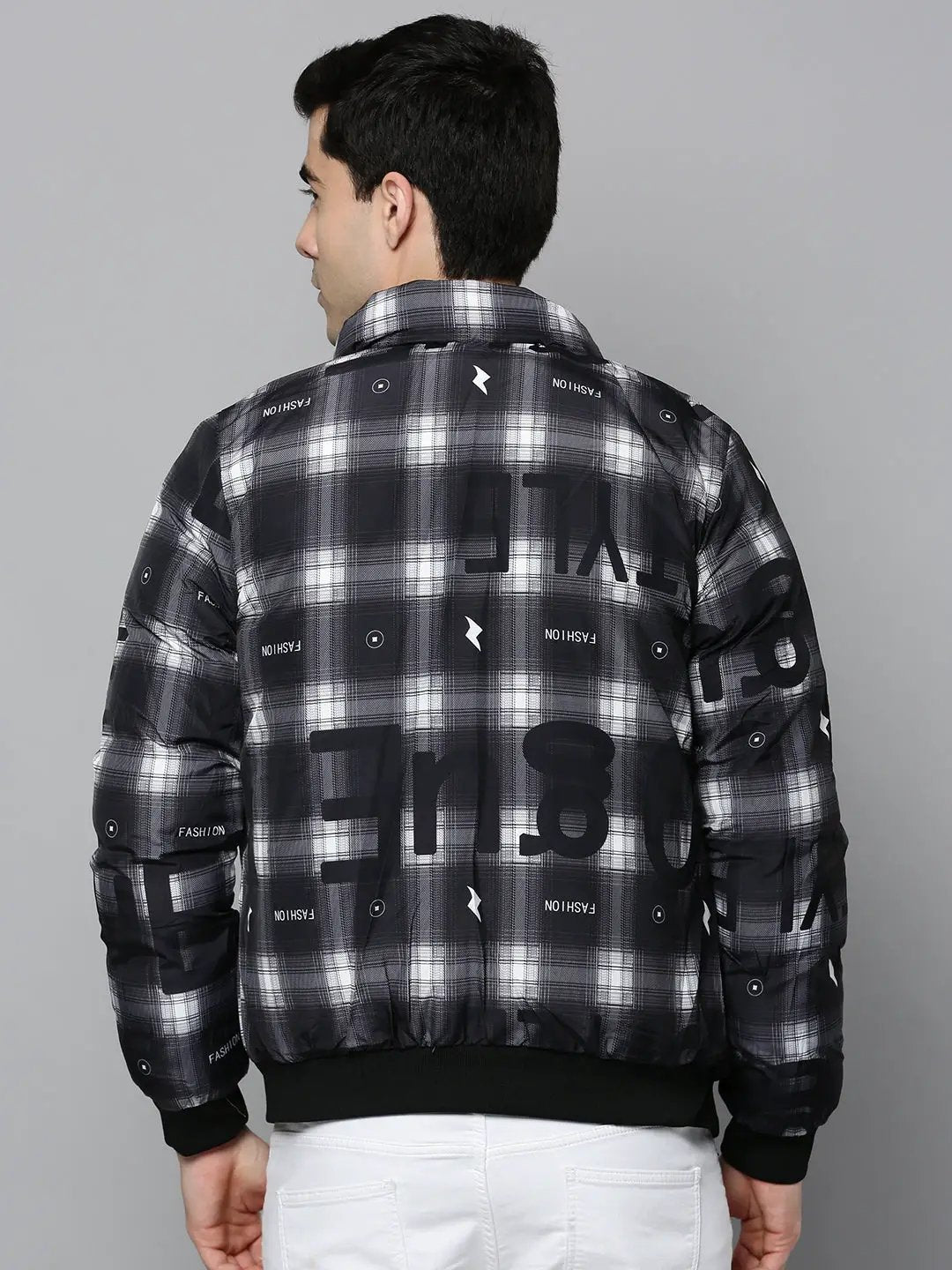 Men's Yellow Solid Bomber Jacket