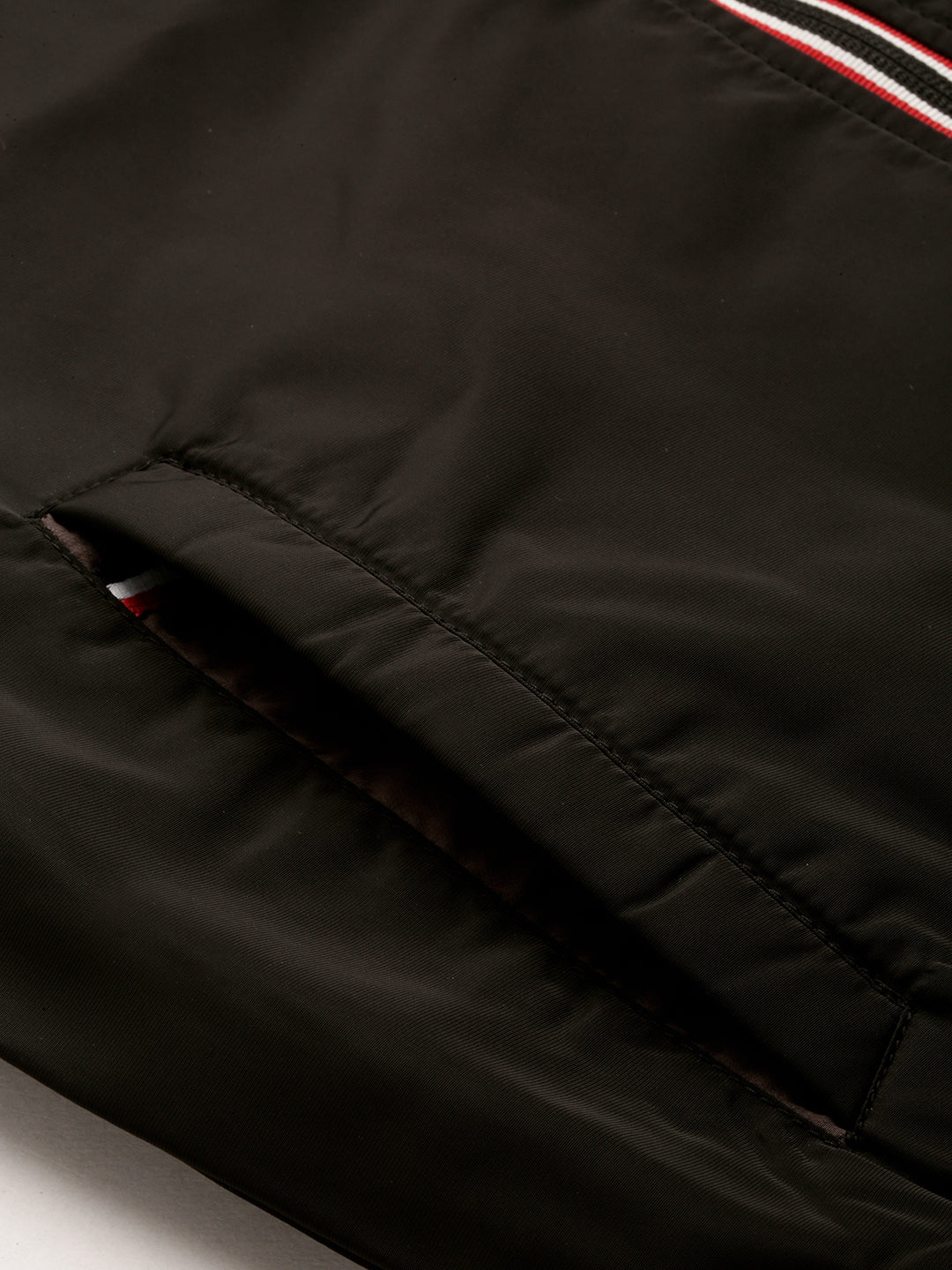 Men's Black Solid Casual Bomber Jackets