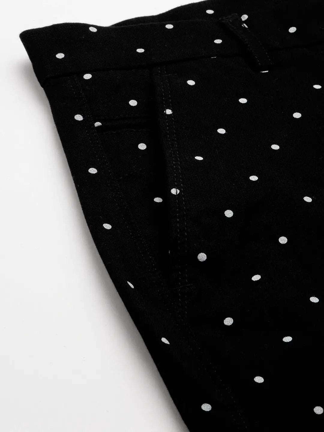 Men's Black Printed Cotton Chino Shorts