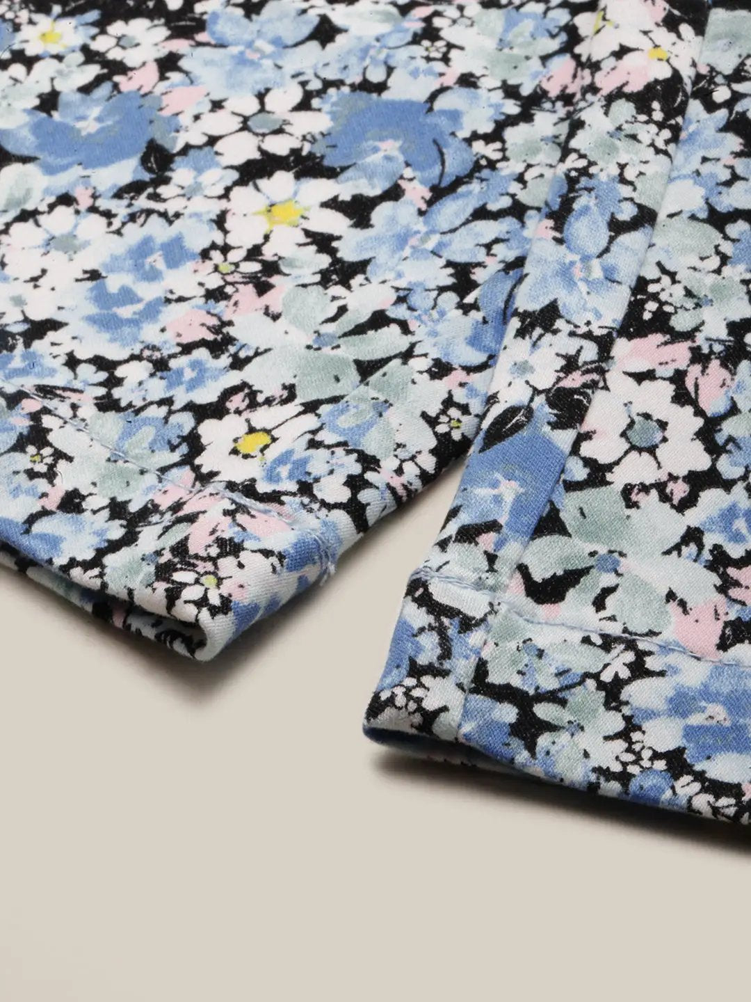 Men's Blue Printed Casual Shorts
