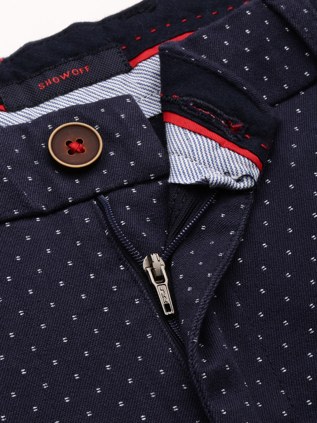 Men's Navy Blue Regular Fit Printed Shorts