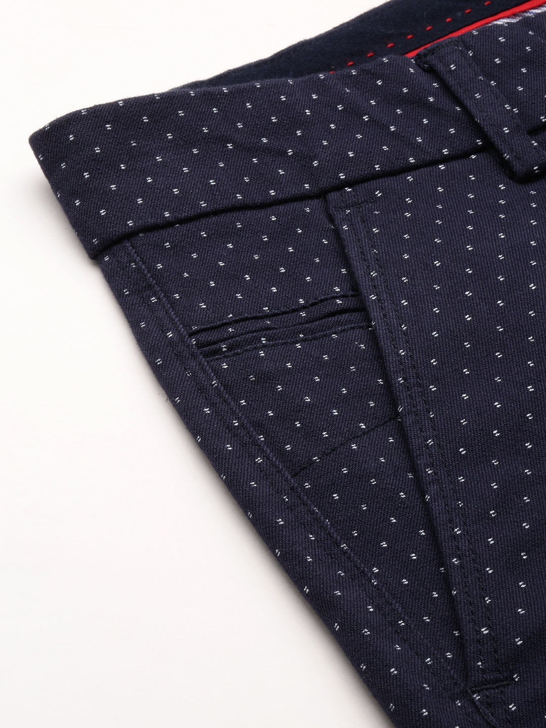 Men's Navy Blue Regular Fit Printed Shorts