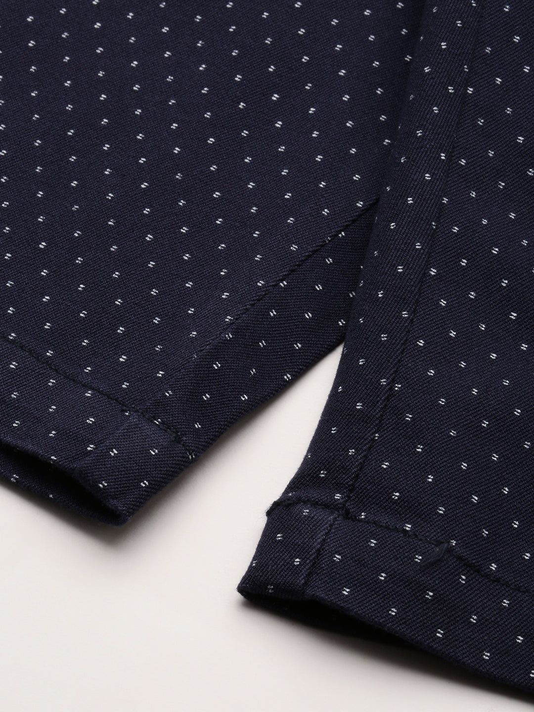 Men's Navy Blue Regular Fit Printed Shorts