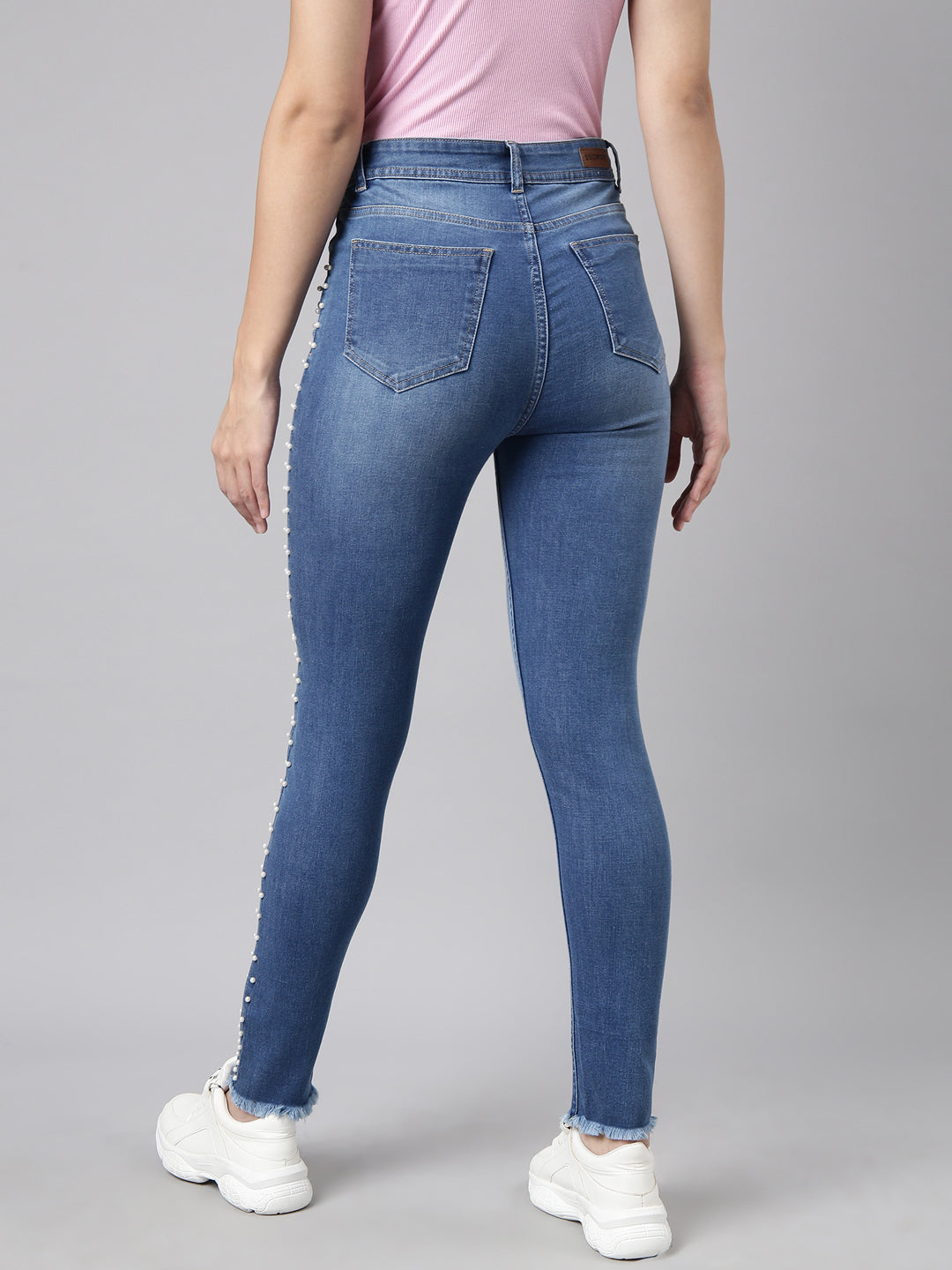 Women Skinny Fit Denim Blue Jean