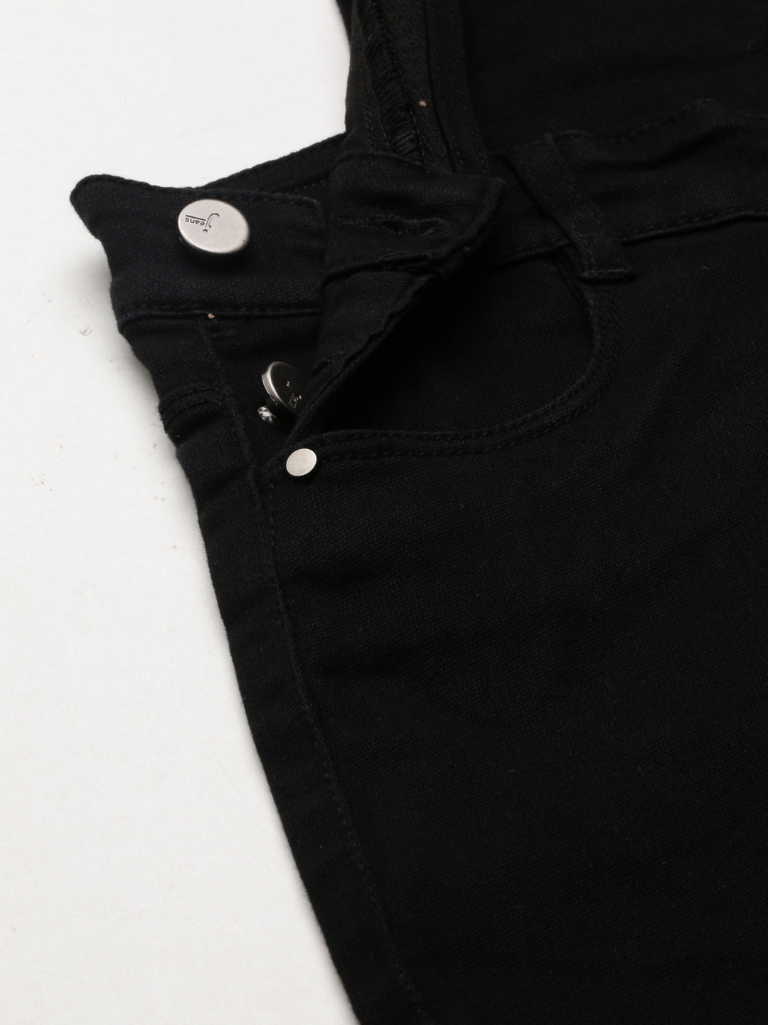 Women Black Solid Dungaree