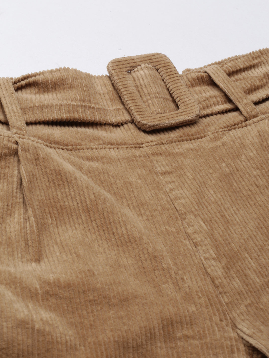 Women Khaki Solid Peg Trouser