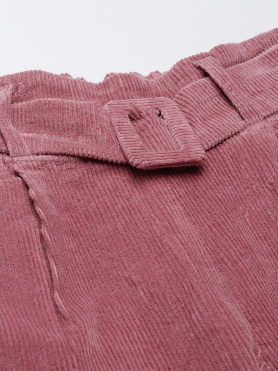 Women Mauve Solid Peg Trouser