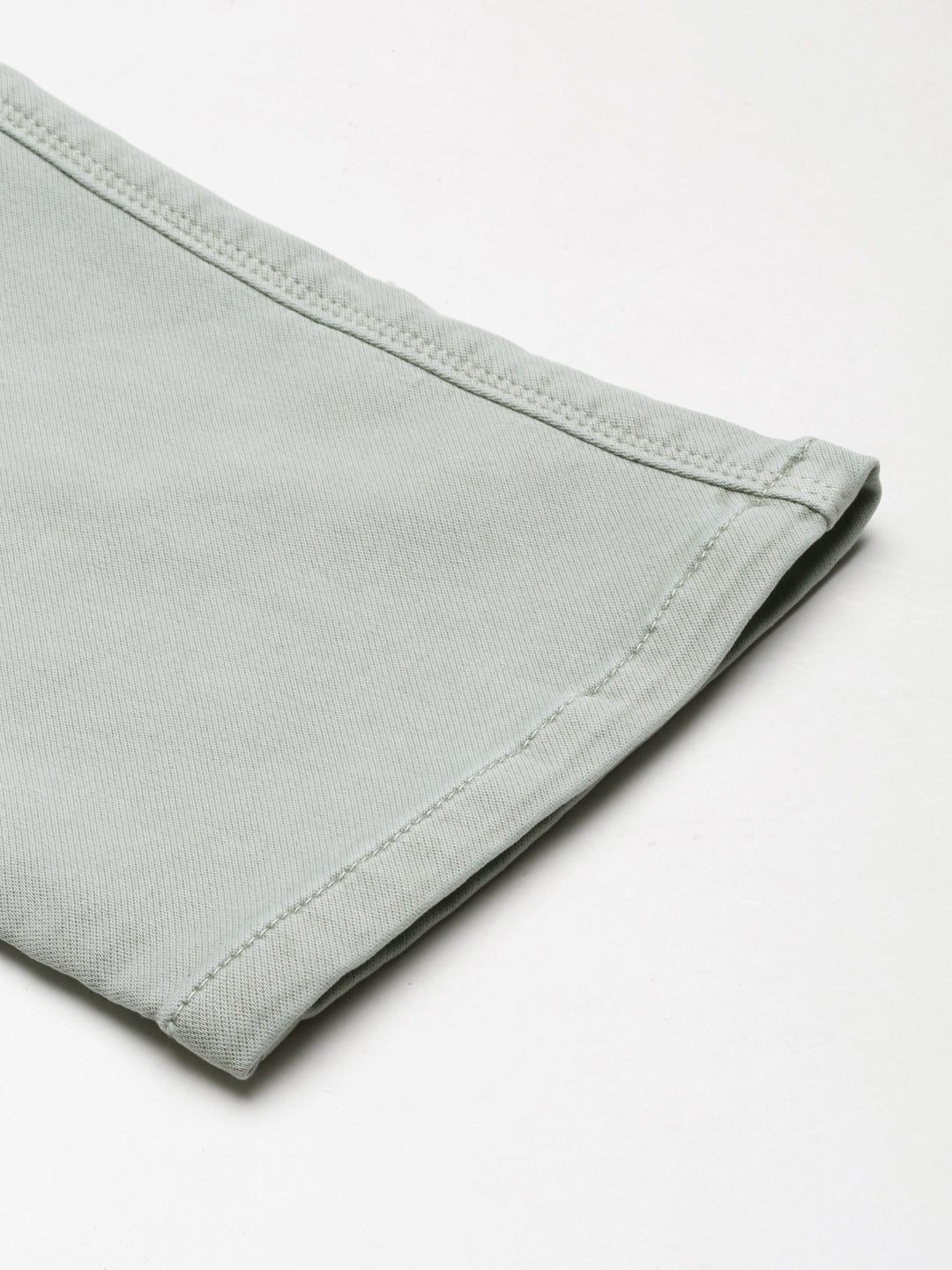 Women's Sea Green Solid Straight Fit Denim Jeans