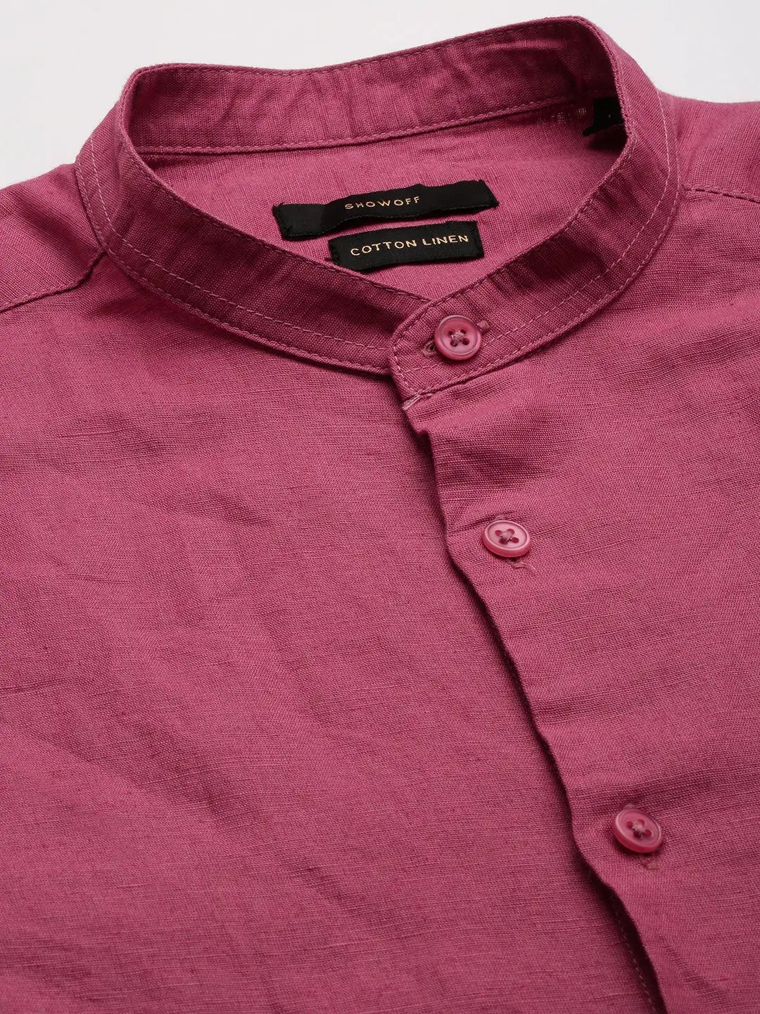 Men's Purple Solid Casual Shirt