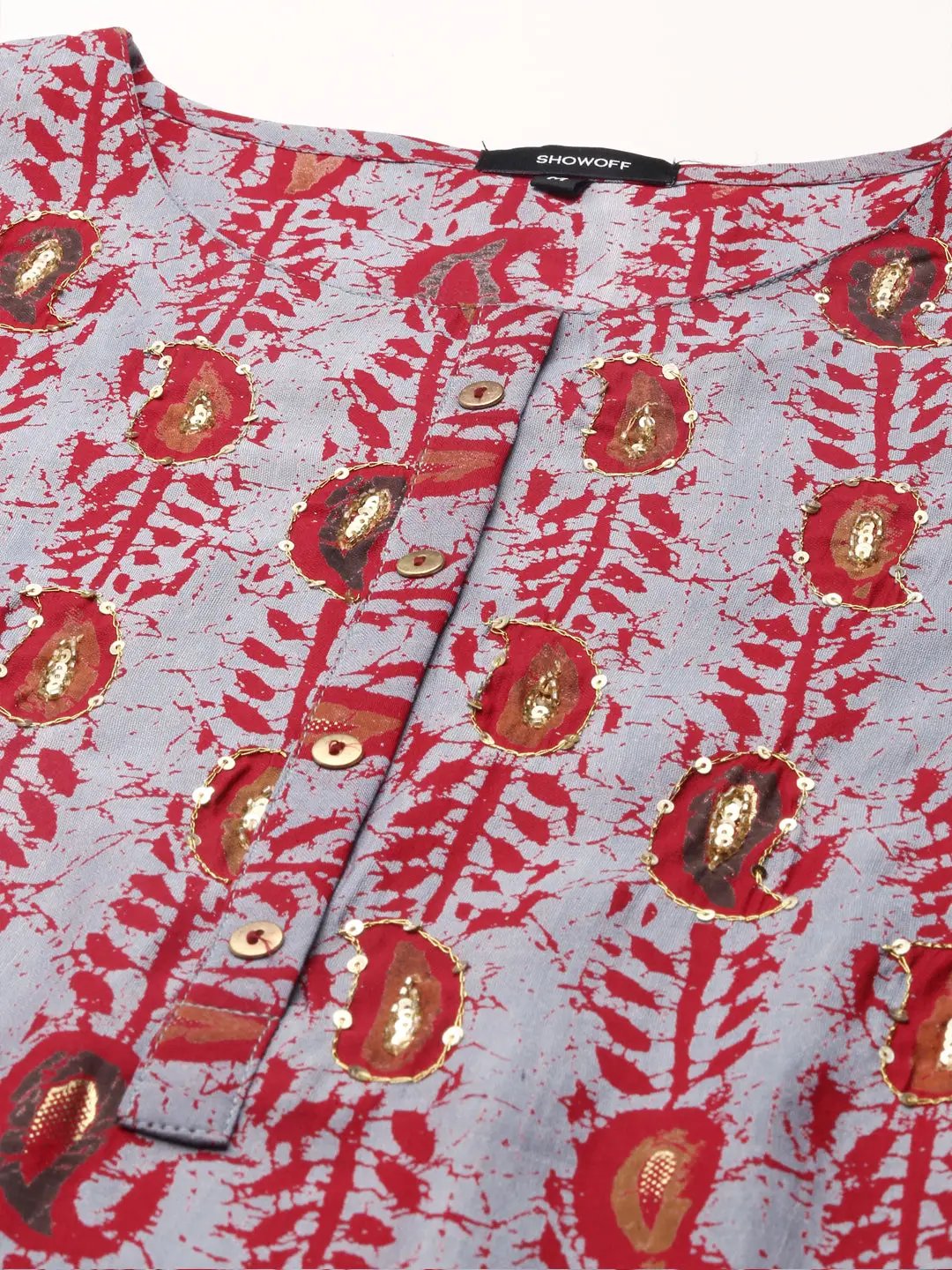 Women's Blue Printed Kurta Set