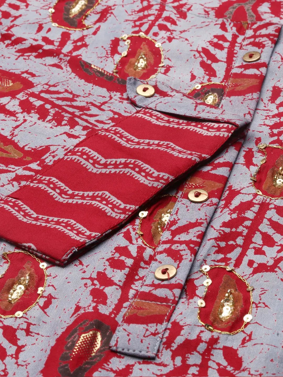 Women's Blue Printed Kurta Set