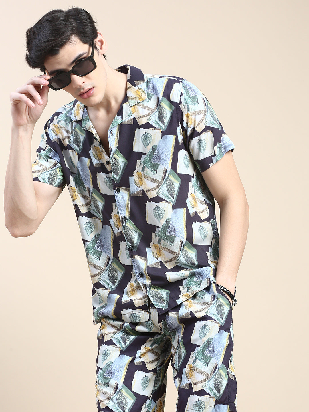 Men Multi Printed Casual Co ord Set