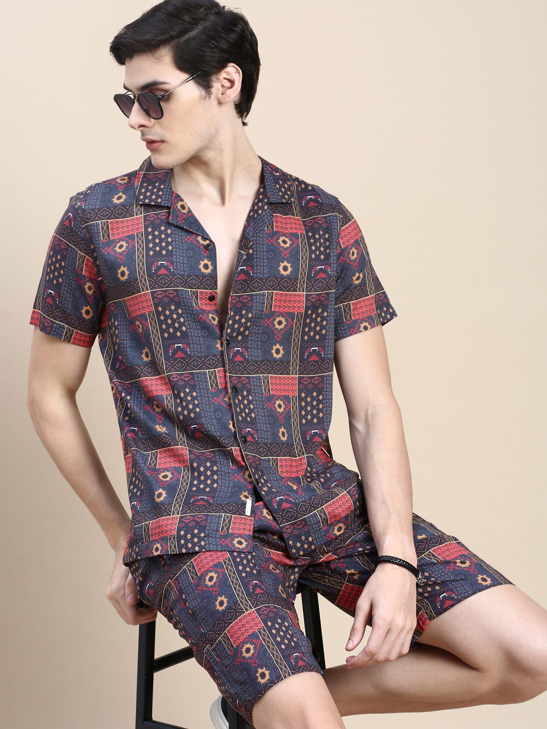 Men Multi Printed Casual Co ord Set