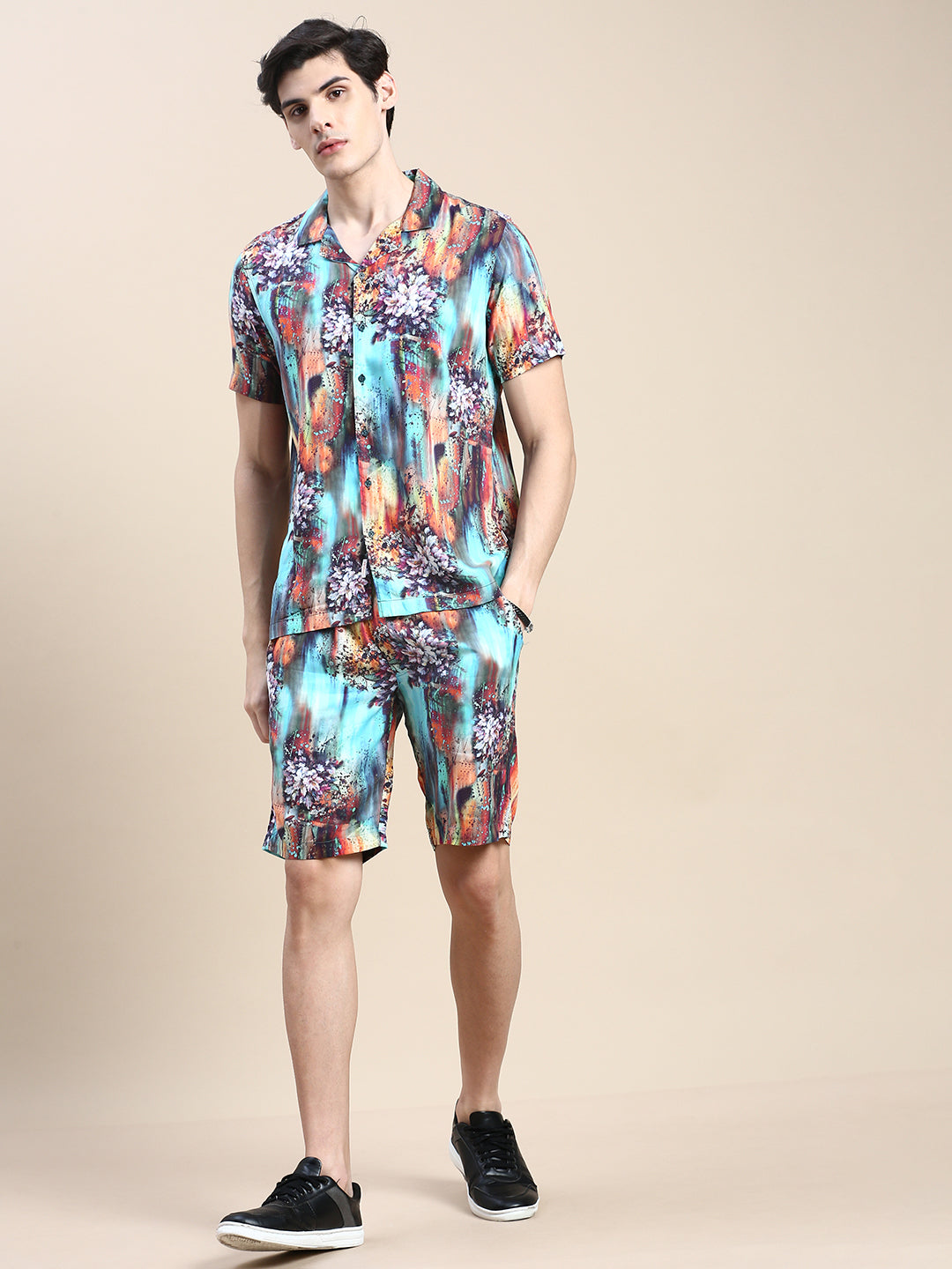 Men Multi Printed Casual Co ord Set