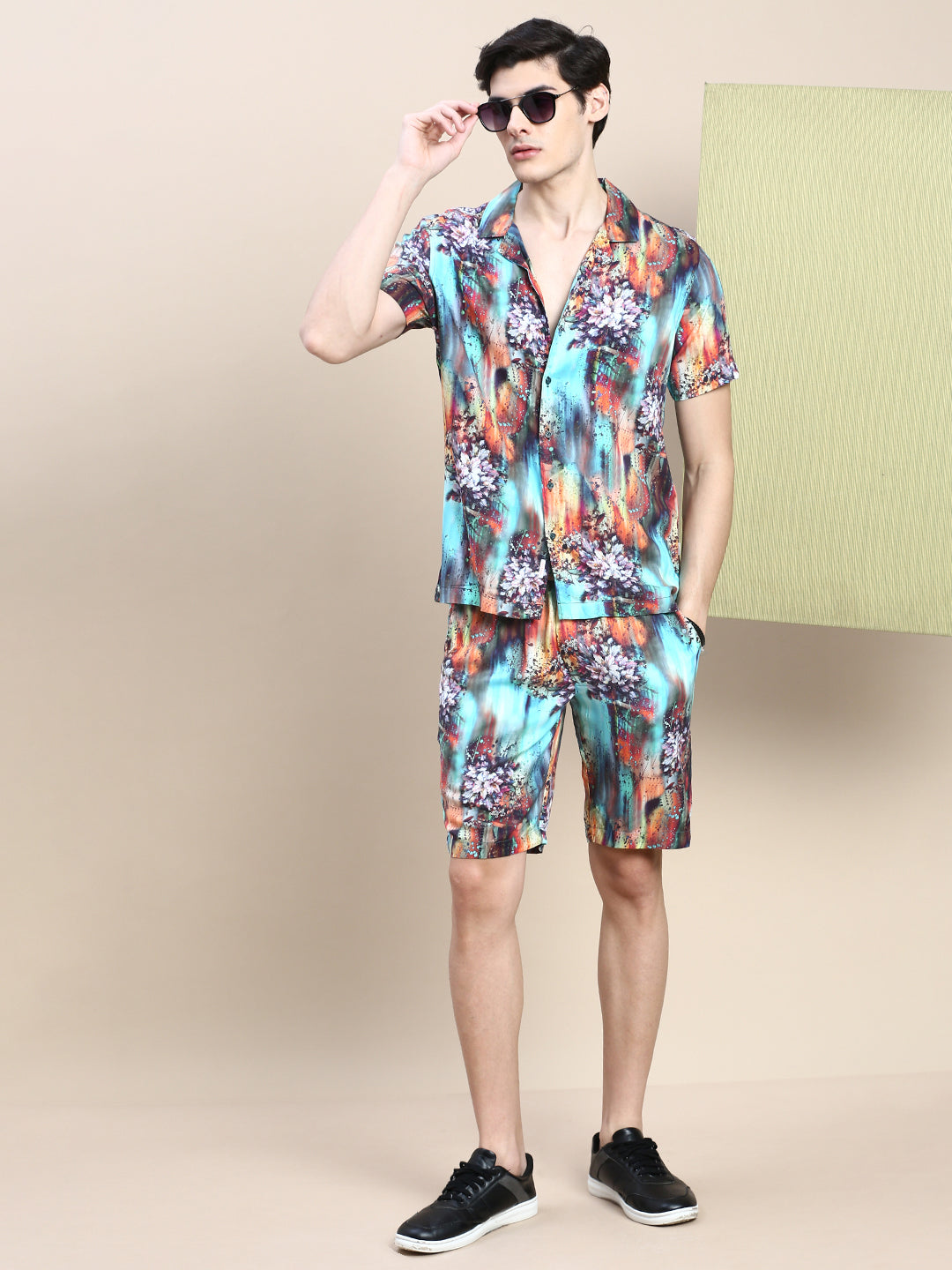 Men Multi Printed Casual Co ord Set