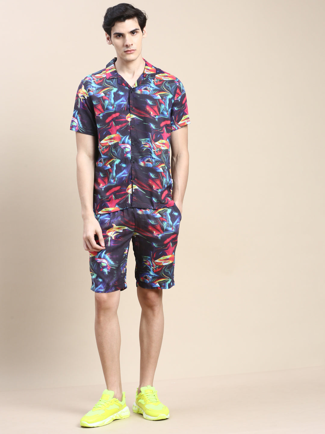 Men Multi Printed Casual Co ord Set