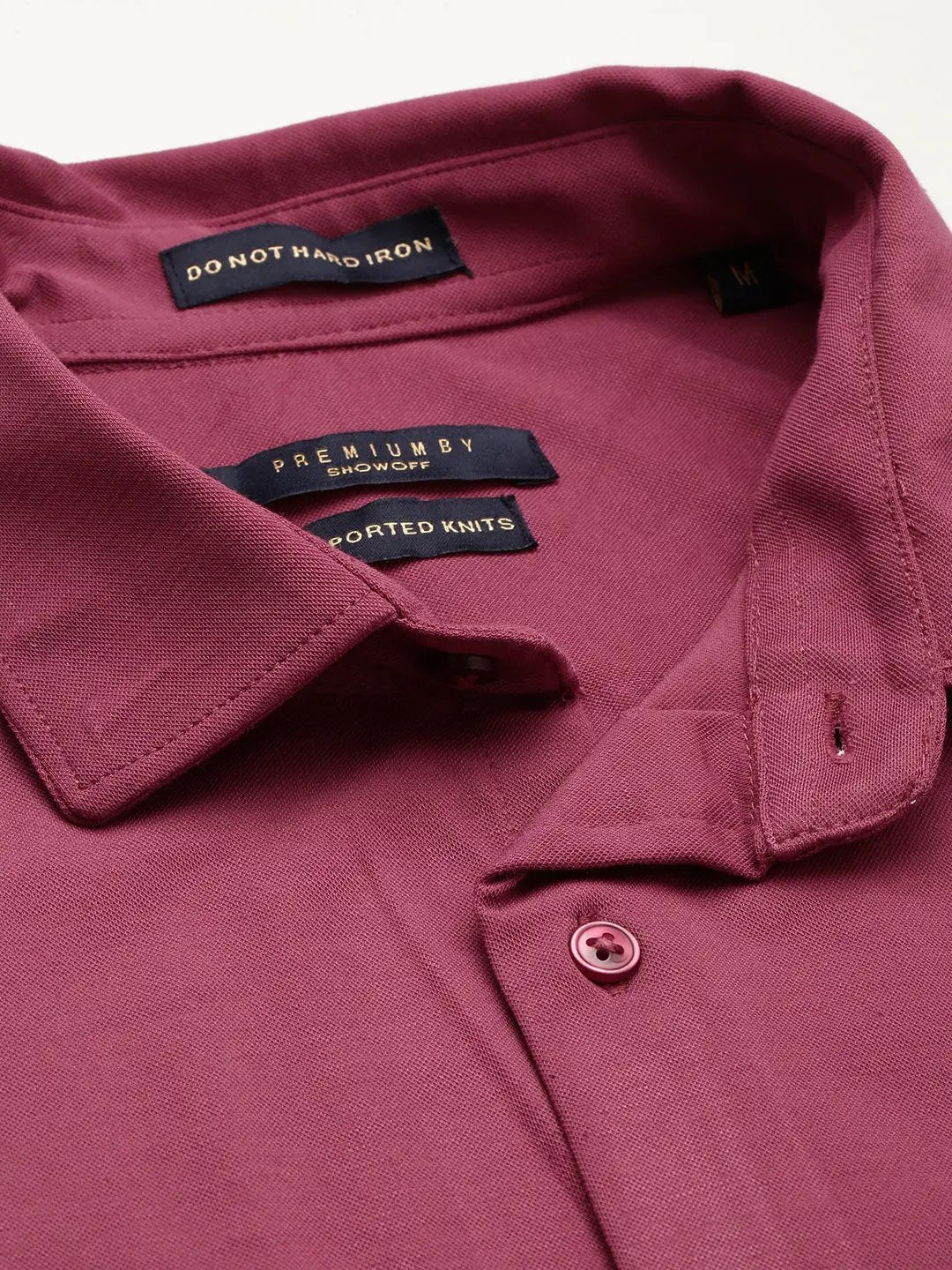 Men's Mauve Solid Casual Shirt