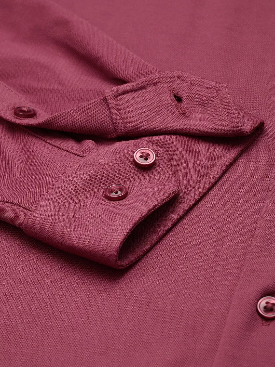 Men's Mauve Solid Casual Shirt