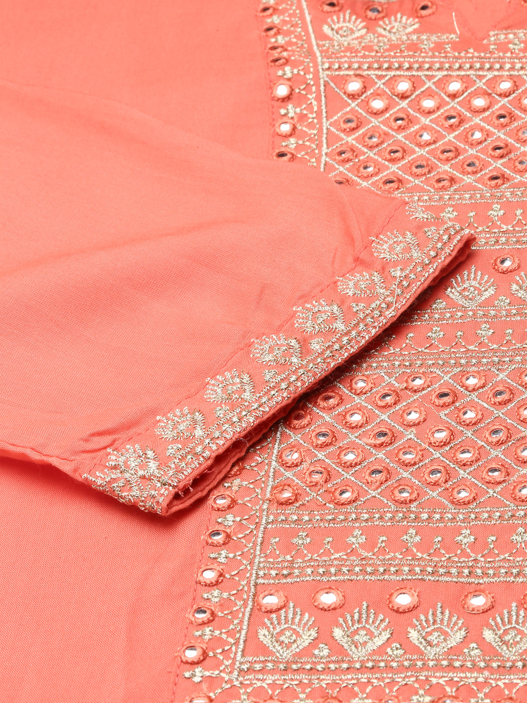 Women's Pink Printed Straight Kurta