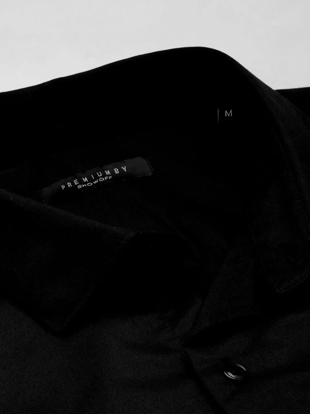 Men's Black Solid Formal Shirt