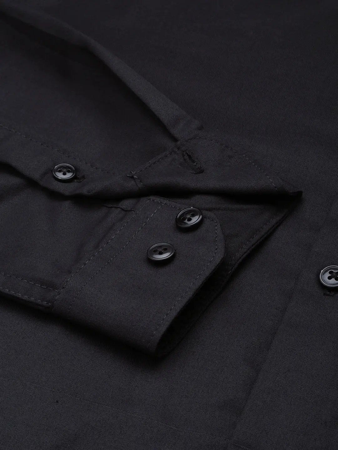 Men's Grey Solid Formal Shirt