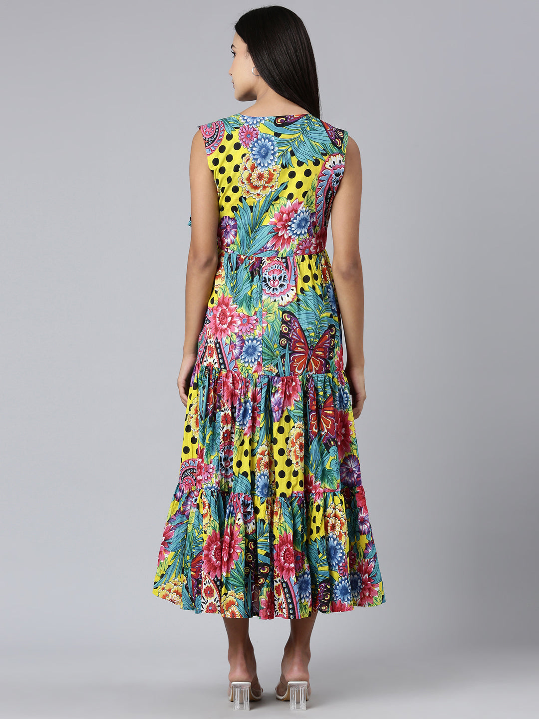 Women Multi Floral A-Line Dress