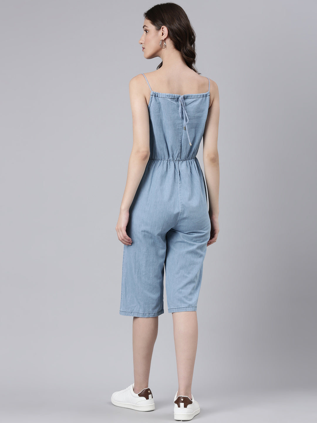 Women Blue Solid Jumpsuit