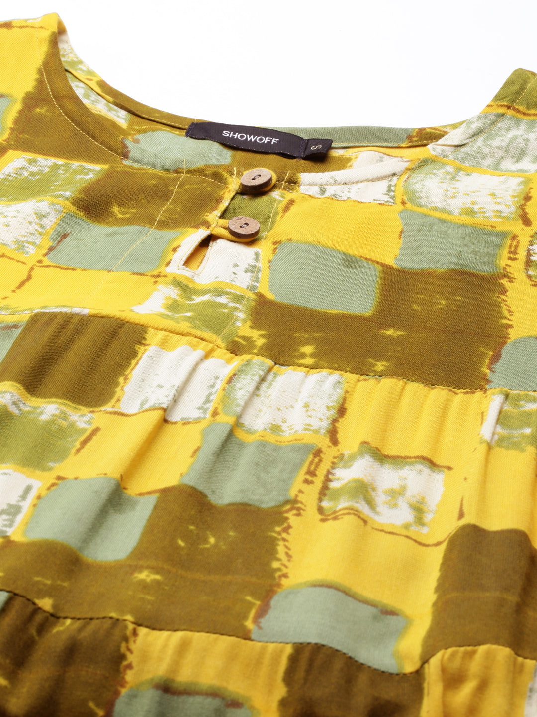 Women's Yellow Printed Anarkali Kurta