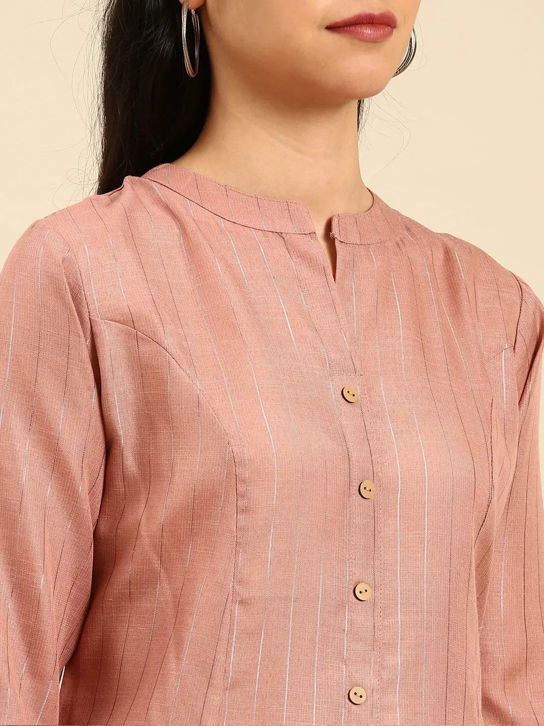 Women's Purple Embroidered Straight Kurta
