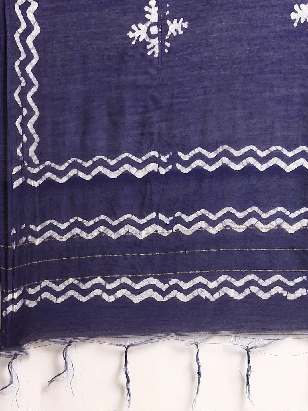 Women's Navy Blue Tie Dye Kurta Set