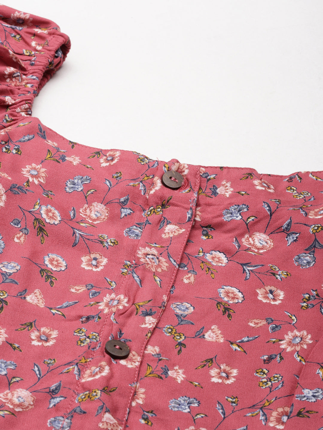 Women's Pink Floral Fit and Flare Dress