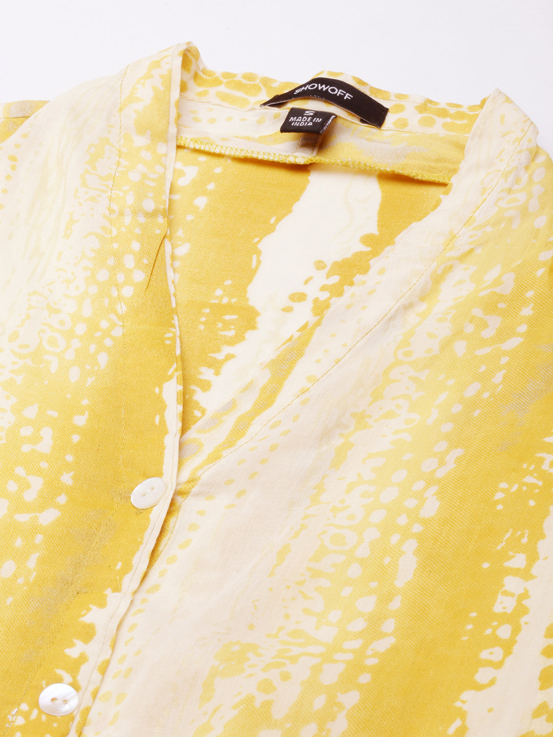 Women Anarkali Yellow Embellished Kurta