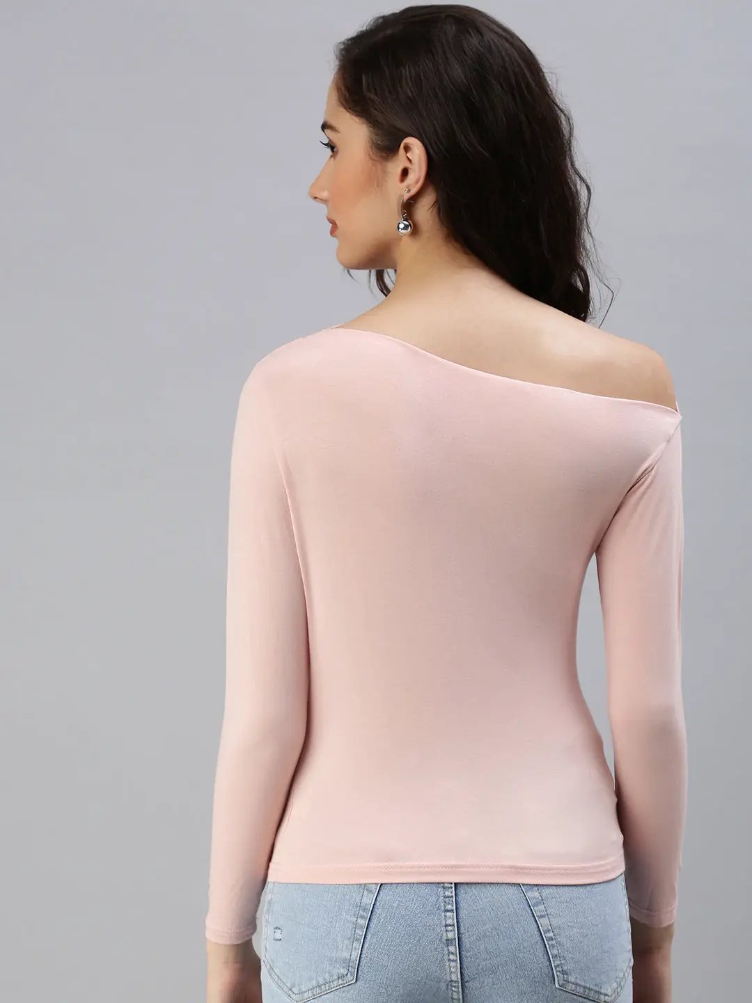 Women's Pink Solid Top