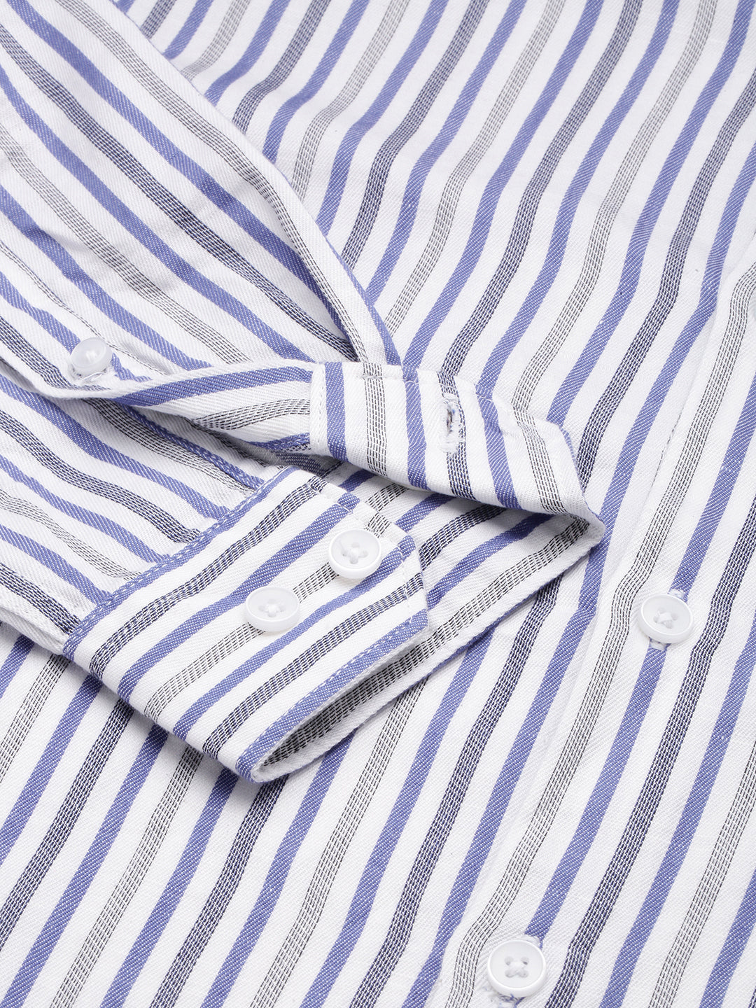 Men White Checked Casual Shirt