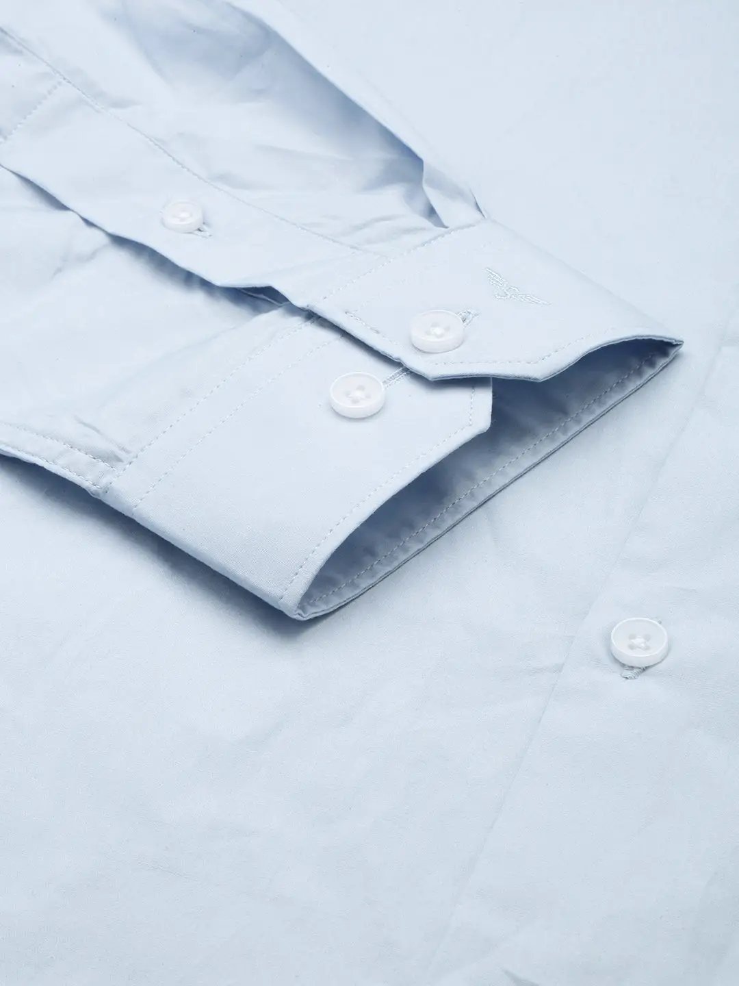 Men's Blue Solid Formal Shirt