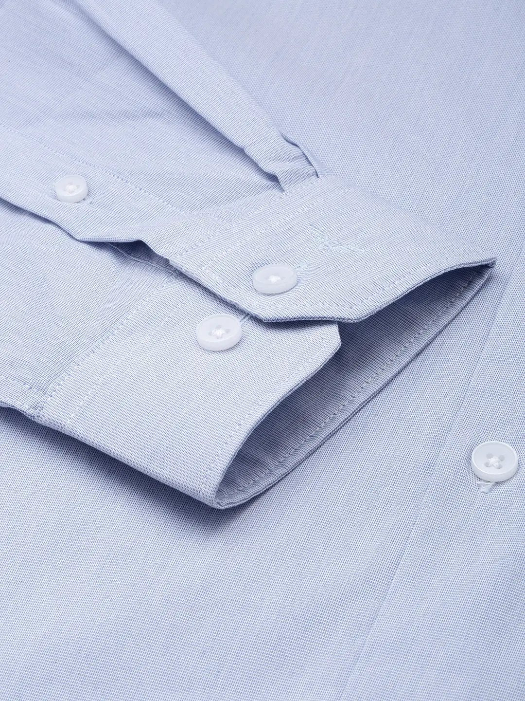 Men's Blue Solid Formal Shirt