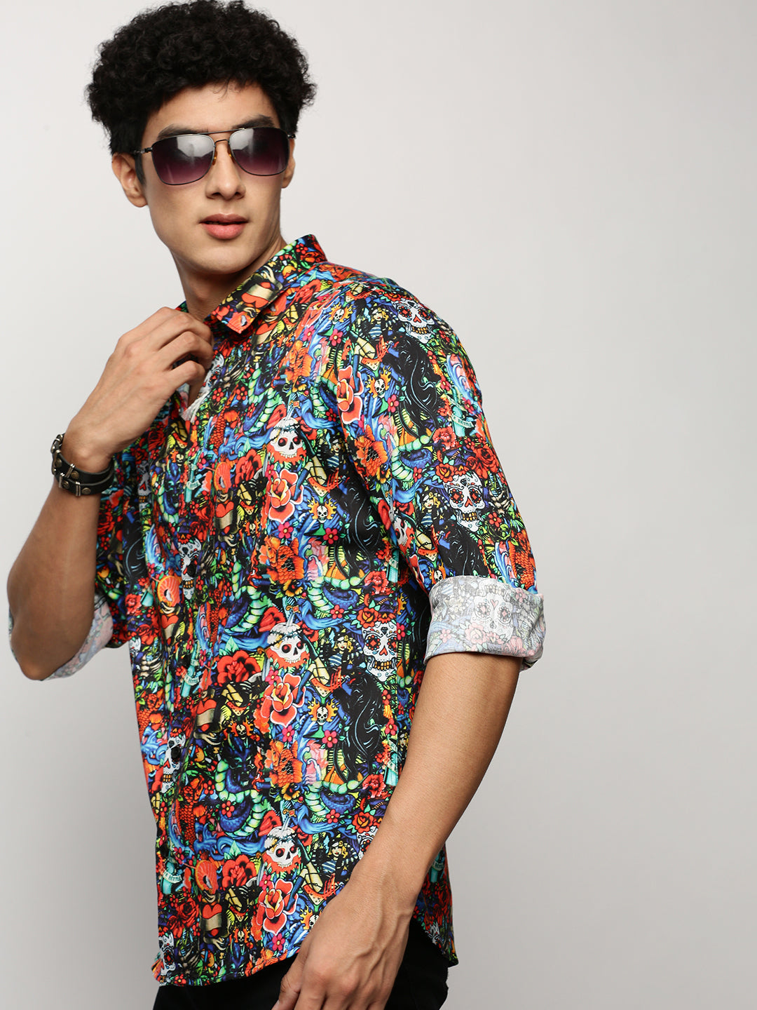 Men Multi Typographic Shirt