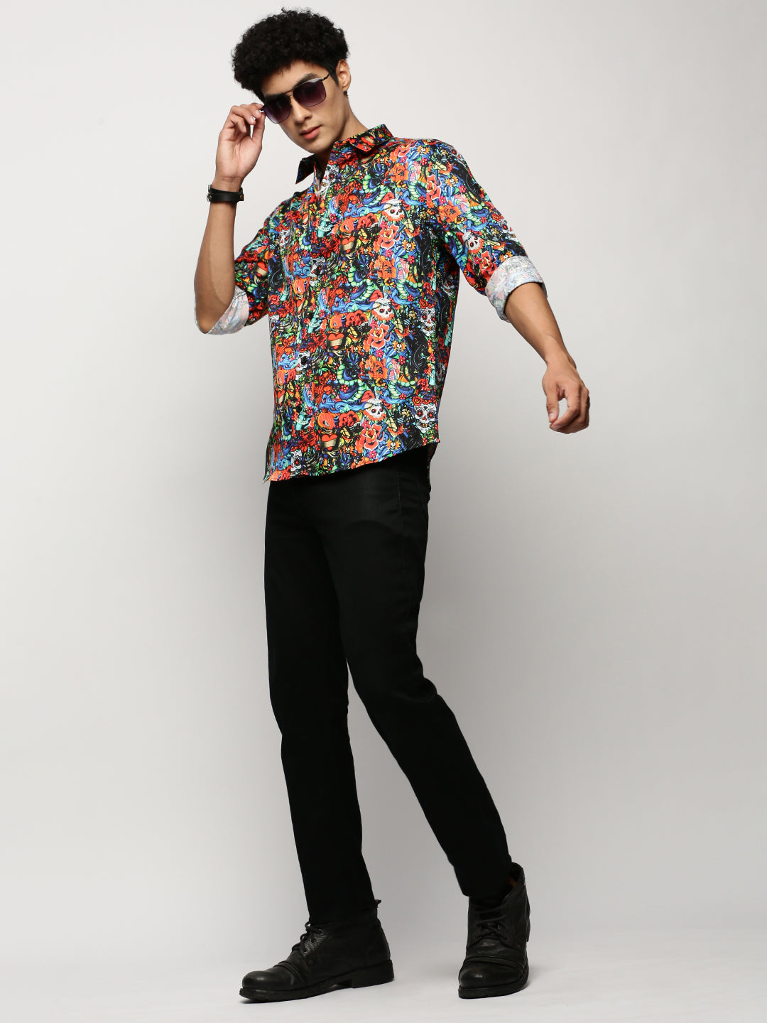 Men Multi Typographic Shirt