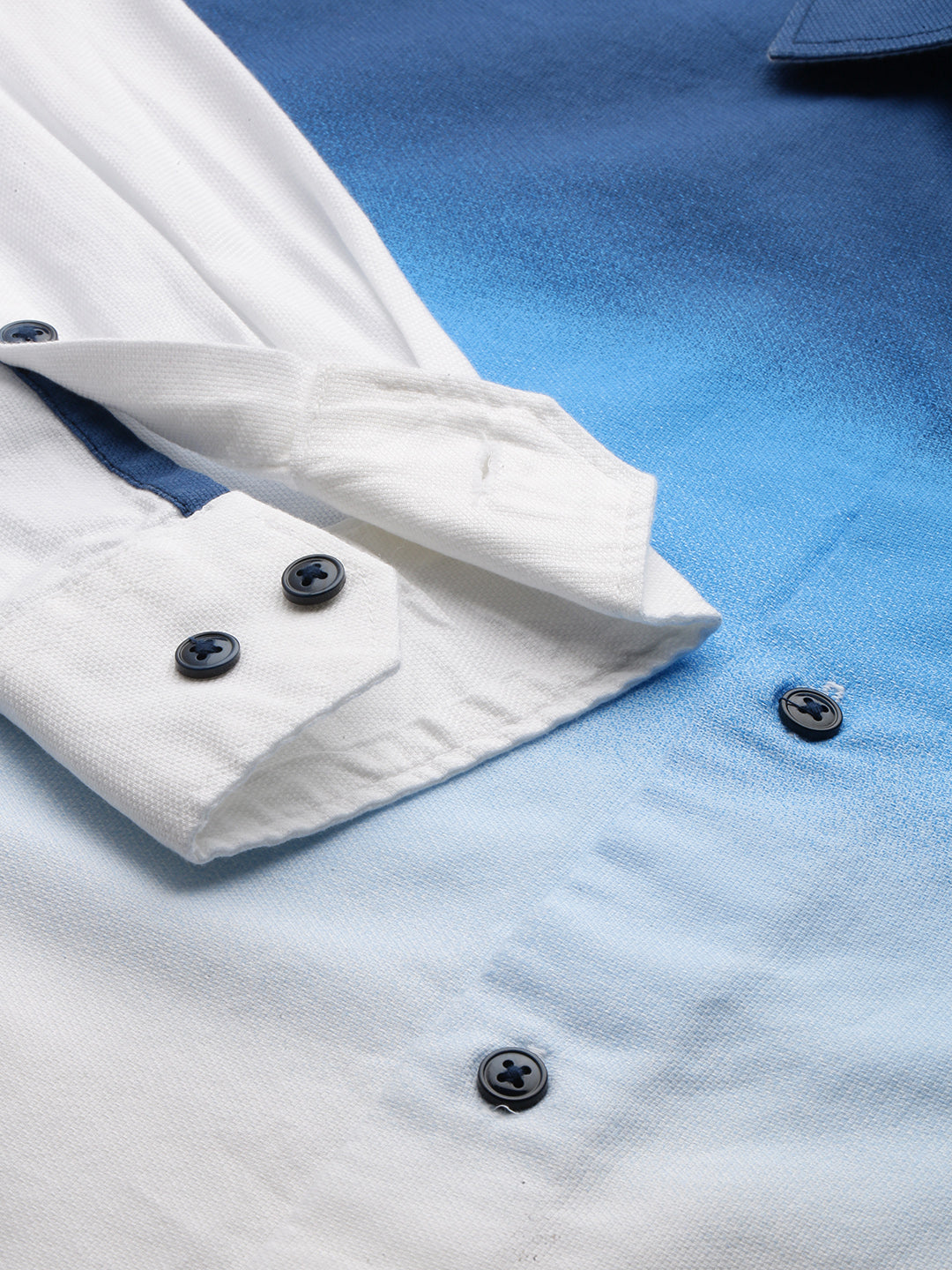 Men White Solid Casual Shirt